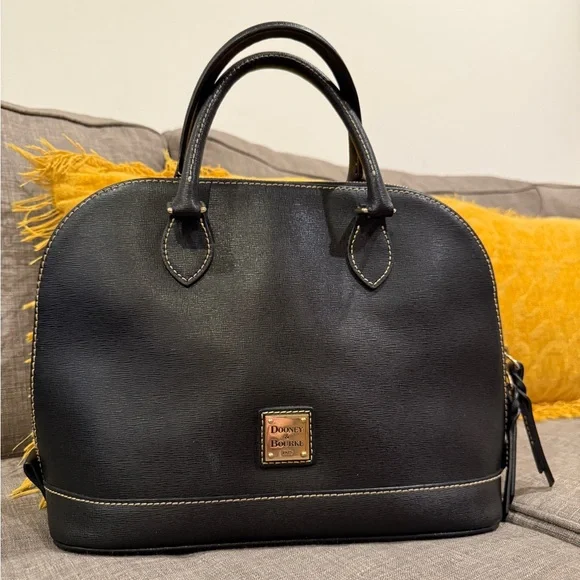 Dooney & Bourke Black Satchel Bag - Picture 3 of 10